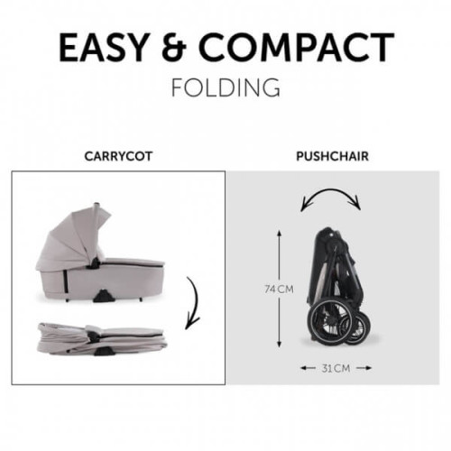 Универсальная коляска 2 в 1 Hauck Walk N Care Beige